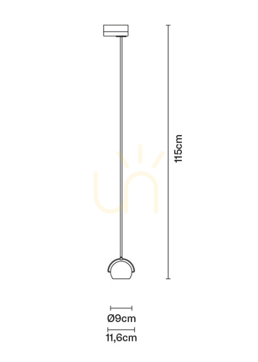 Preview Fabbian Beluga pendant lamp for chinstrap - yellow - D57 J05 04 Fabbian Beluga pendant lamp for chinstrap - yellow - D57 J05 04