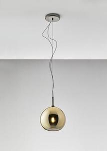 Fabbian Beluga Royal Ø20 Gold Pendant Light E14 D57A5712 small 0