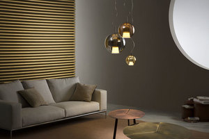 Fabbian Beluga Royal Ø40 pendant lamp - Bronze - D57 A61 41 small 2