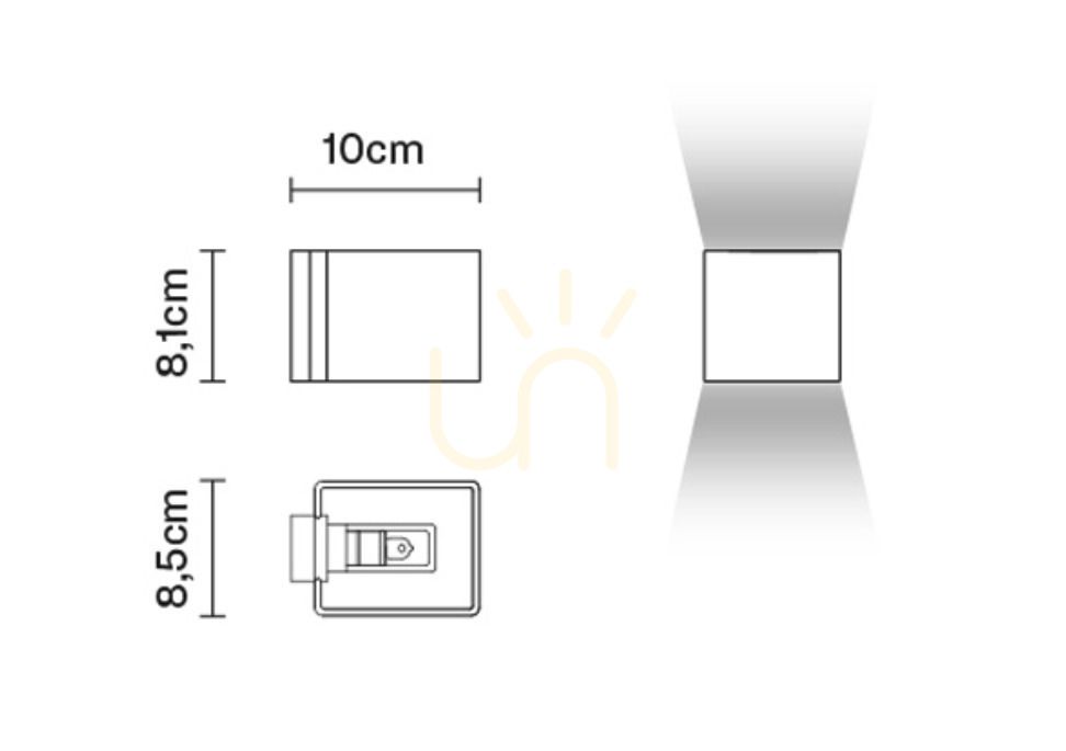 Preview Wall lamp Fabbian Bijou D75 7W - chrome - D75 D15 15 Wall lamp Fabbian Bijou D75 7W - chrome - D75 D15 15