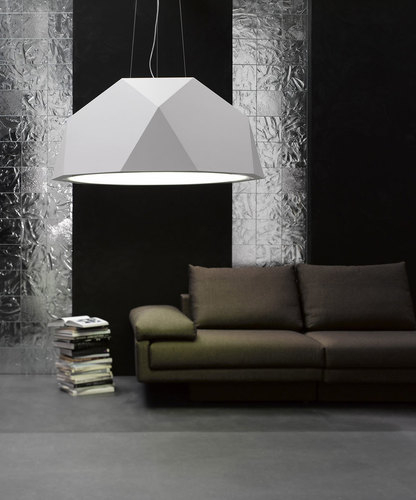 Check Hanging lamp Fabbian Crio D81 18W 57cm - White - D81 A01 01