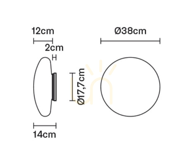 Preview Fabbian Lumi wall lamp Ø38 - F07 G11 01 Fabbian Lumi wall lamp Ø38 - F07 G11 01