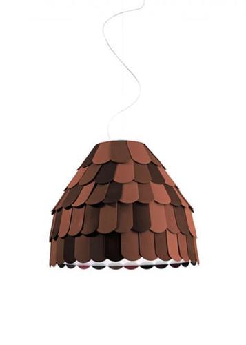 Check Hanging lamp Fabbian Roofer F12 57cm - orange - F12 A01 32