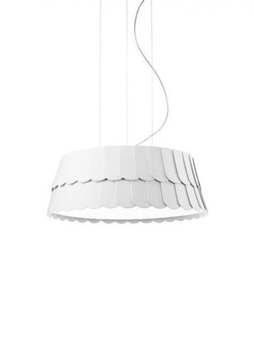 Check Hanging lamp Fabbian Roofer F12 13W 59cm - White - F12 A05 01