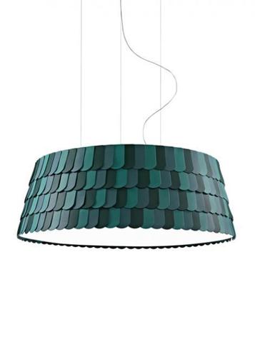 Check Hanging lamp Fabbian Roofer F12 119cm - Green - F12 A09 43