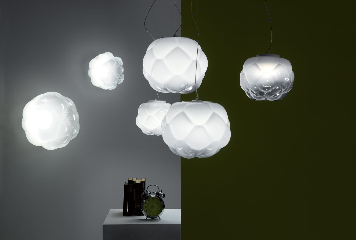 View Hanging lamp Fabbian Cloudy F21 40cm - F21 A02 71 Hanging lamp Fabbian Cloudy F21 40cm - F21 A02 71