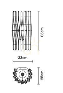 Wall lamp Fabbian Stick F23 22W - F23 D01 69 3 Wall lamp Fabbian Stick F23 22W - F23 D01 69 small 3