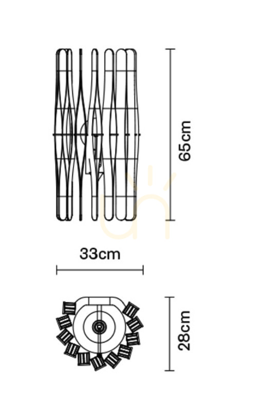 Display Wall lamp Fabbian Stick F23 22W - F23 D01 69 Wall lamp Fabbian Stick F23 22W - F23 D01 69