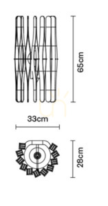 Wall lamp Fabbian Stick F23 - F23 D02 69 small 3