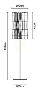 Fabbian Stick F23 floor lamp 22W - F23 C01 69 2 Fabbian Stick F23 floor lamp 22W - F23 C01 69 small 2