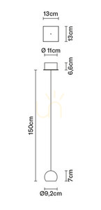 Hanging lamp Fabbian Multispot F32 13x13cm - F32 A26 00 small 5