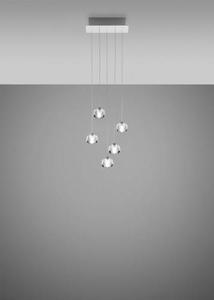 Hanging lamp Fabbian Multispot F32 30x15cm - 5 - F32 A27 00 0 Hanging lamp Fabbian Multispot F32 30x15cm - 5 - F32 A27 00 small 0