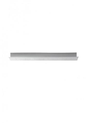 Check Fabbian Multispot F32 M27 01 rectangular ceiling canopy, white, 90 × 15 cm, for up to 20 light points