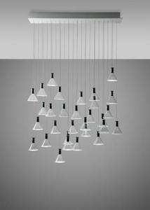 Hanging lamp Fabbian Multispot F32 90x15cm - 30 - Chrome - F32 A50 00 0 Hanging lamp Fabbian Multispot F32 90x15cm - 30 - Chrome - F32 A50 00 small 0