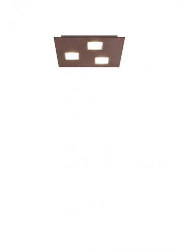 Check Ceiling lighting fitting Fabbian Quarter F38 5W 30x30cm - Bronze - F38 G09 14