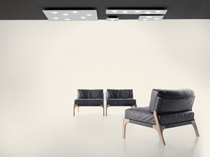 Ceiling lighting fitting Fabbian Quarter F38 5W 59.5x59.5cm - Bronze - F38 G13 14 small 2