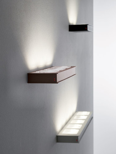 Check Wall lamp Fabbian Quarter F38 5W 23.5x10cm - Bronze - F38 G01 14