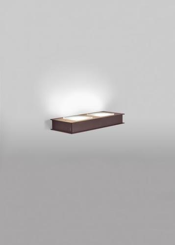 Check Wall lamp Fabbian Quarter F38 5W 23.5x10cm - Bronze - F38 G01 14