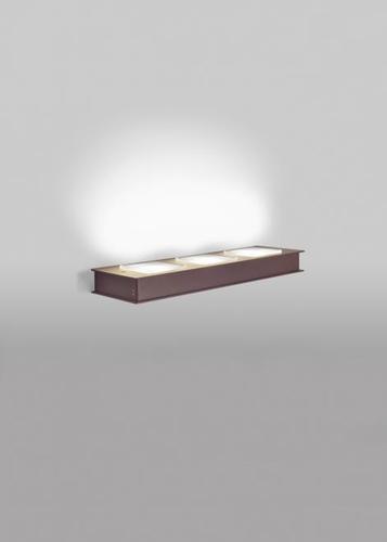Check Wall lamp Fabbian Quarter F38 5W 33,5x10cm - Bronze - F38 G03 14