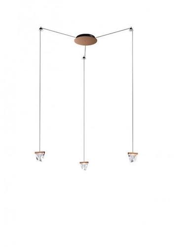 Check Hanging lamp Fabbian Tripla F41 3W 3 - Bronze - F41 G01 76