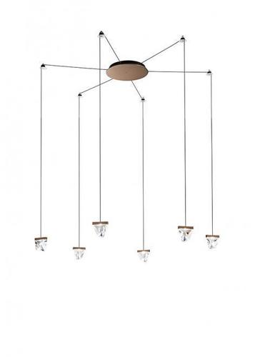 Check Hanging lamp Fabbian Tripla F41 3W 6 - Bronze - F41 G03 76