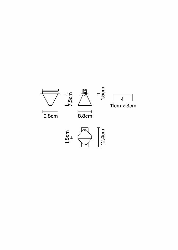 Preview Fabbian Tripla F41 3W 3000K recessed luminaire - Anthracite - F41 F01 21 Fabbian Tripla F41 3W 3000K recessed luminaire - Anthracite - F41 F01 21