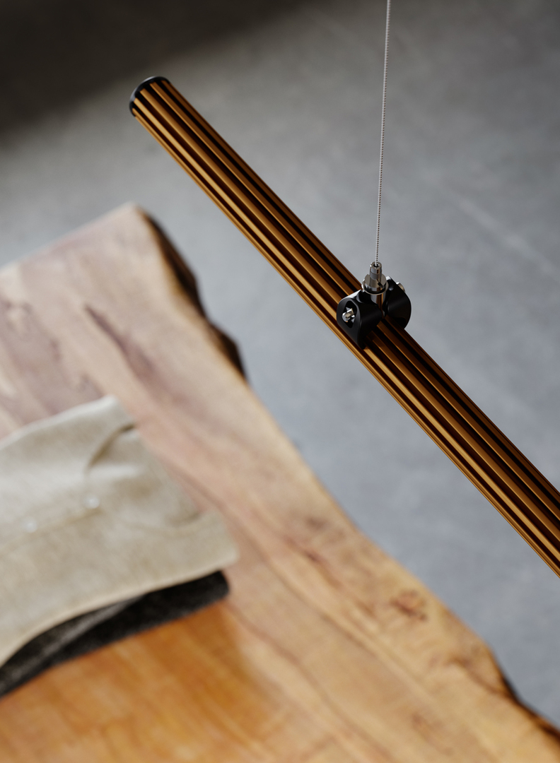 Show Electrical accessories Fabbian Freeline F44 Decorated rod 2m - 3000K - Bronze - F44 M15 76 Electrical accessories Fabbian Freeline F44 Decorated rod 2m - 3000K - Bronze - F44 M15 76