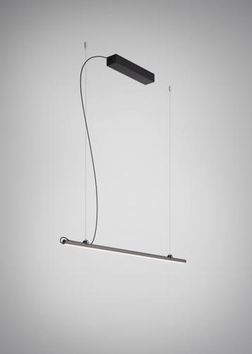 Check Hanging lamp Fabbian Freeline F44 4W 1m - Black - F44 A02 02