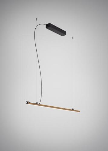 Check Hanging lamp Fabbian Freeline F44 4W 1m - Bronze - F44 A01 76