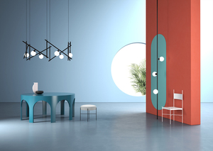 Hanging lamp Fabbian Freeline F44 8W 2m - Black - F44 A04 02 small 1