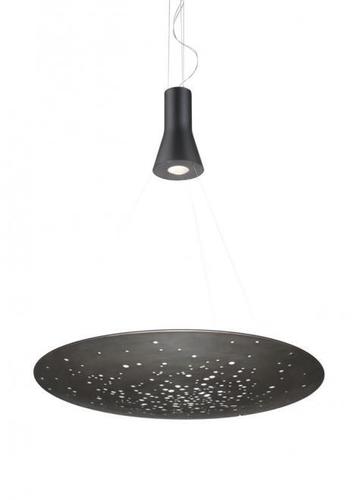 Check Fabbian Lens pendant lamp F46 24W 90cm - Black - F46 A03 14