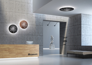 Fabbian Lens F46 86W 90cm wall lamp - Bronze - F46 G03 76 1 Fabbian Lens F46 86W 90cm wall lamp - Bronze - F46 G03 76 small 1