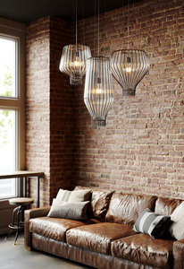 Hanging lamp Fabbian Saya F47 22W 48cm - Transparent and gold - F47 A23 00 2 Hanging lamp Fabbian Saya F47 22W 48cm - Transparent and gold - F47 A23 00 small 2