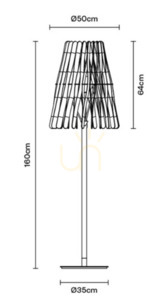 Fabbian Stick F23 22W Cono floor lamp - F23 C02 69 2 Fabbian Stick F23 22W Cono floor lamp - F23 C02 69 small 2