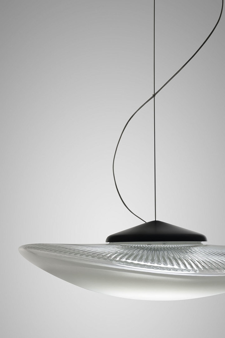 Display Hanging lamp Fabbian Loop 7W Black roof lining - F35A0300 Hanging lamp Fabbian Loop 7W Black roof lining - F35A0300