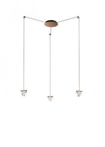 Hanging lamp Fabbian Tripla Bronze - F41G0276 0 Hanging lamp Fabbian Tripla Bronze - F41G0276 small 0