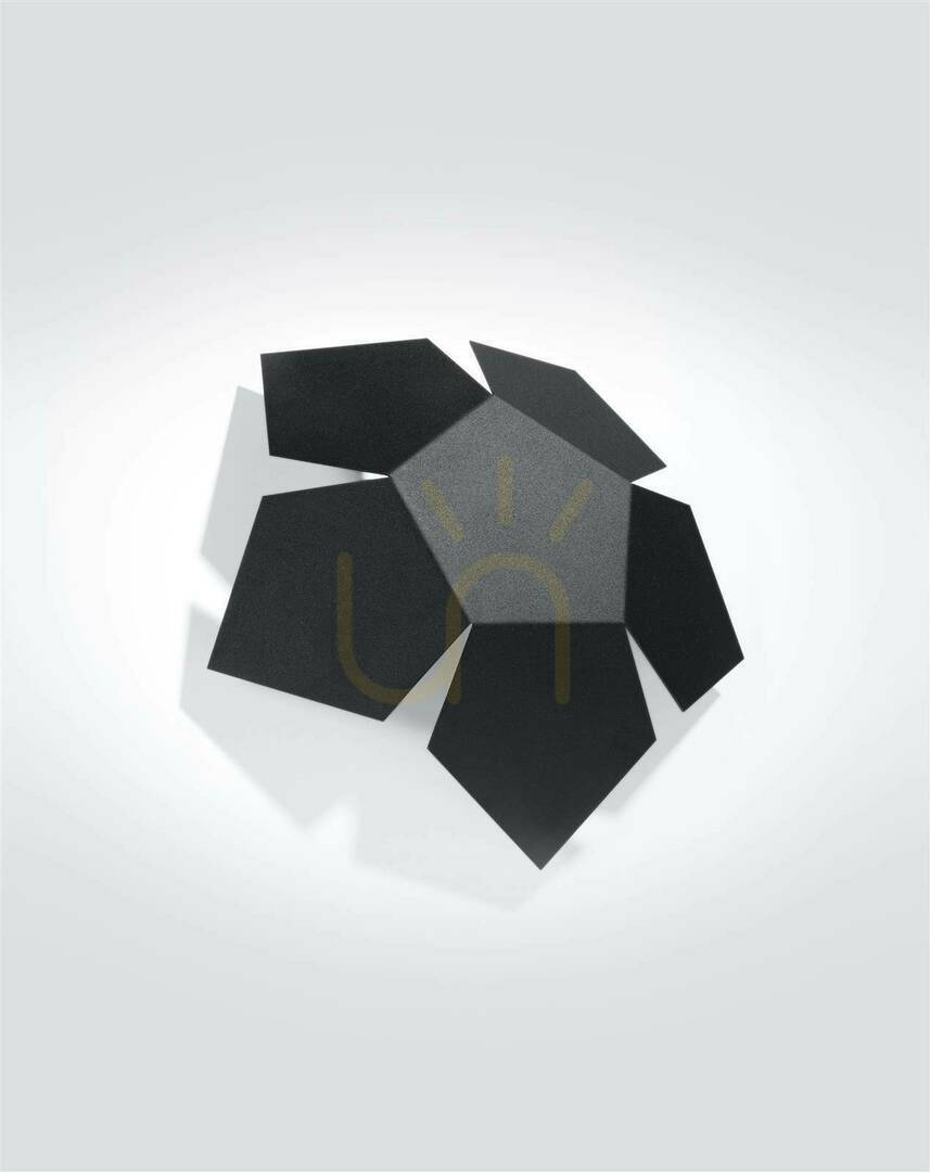 Wall lamp PENTA black Sollux