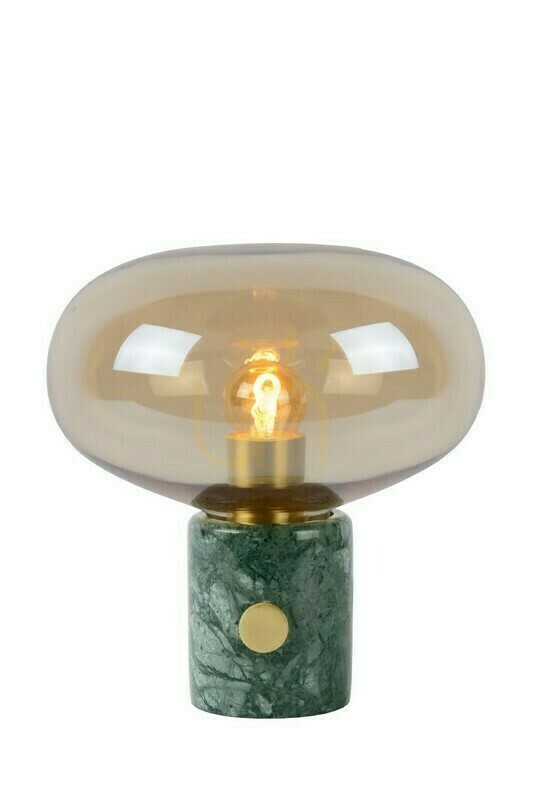 Lucide Charlize Green Marble Glass Retro Table Lamp 03520/01/62