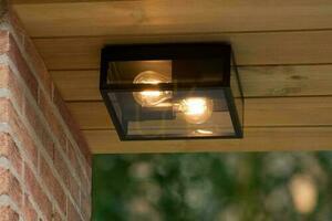 Lucide Dukan Outdoor Ceiling Light Black 2xE27 IP65 15802/02/30 small 4