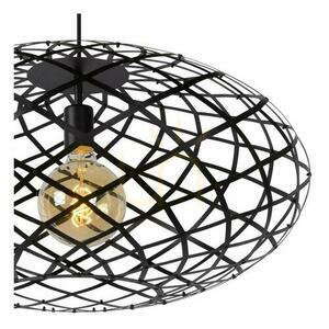 Lucide Wolfram Black Metal Pendant Light 65cm E27 21417/65/30 small 5