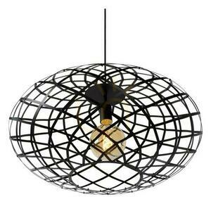 Lucide Wolfram Black Metal Pendant Light 65cm E27 21417/65/30 small 7
