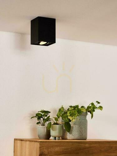 Check Lucide Tube Black GU10 Ceiling Downlight 82953/01/30