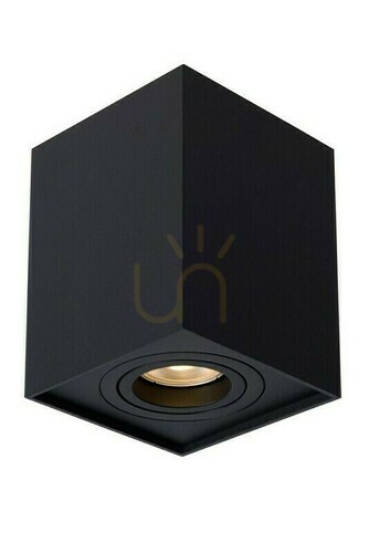 Check Lucide Tube Black GU10 Ceiling Downlight 82953/01/30