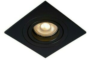 Lucide TUBE Black Square Recessed Spotlight, 9 cm, GU10 22955/01/30 small 0