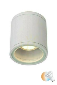 Lucide AVEN White GU10 LED Bathroom Downlight IP65 9 cm 22962/01/31 small 0