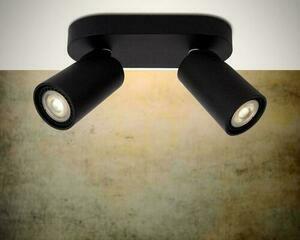 Lucide Xyrus black LED ceiling spotlight 2x GU10 23954/11/30 small 3