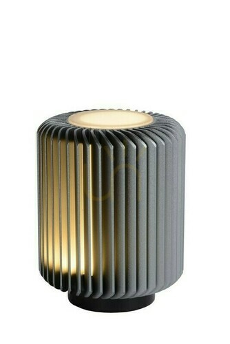 Check Lucide TURBIN Grey LED Table Lamp 5W 3000K 26500/05/36