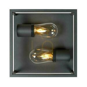 Lucide CARLYN Black Bathroom Ceiling Light 2xE14 IP54 25cm 27100/02/30 small 5