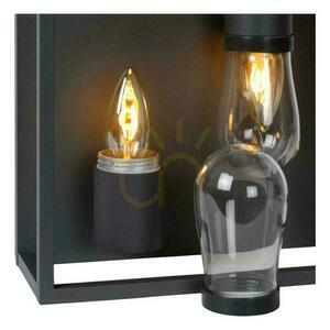 Lucide CARLYN Black Bathroom Ceiling Light 2xE14 IP54 25cm 27100/02/30 small 7