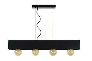 Lucide Surtus Black 4-Light Industrial Pendant Lamp 30474/04/30 small 1